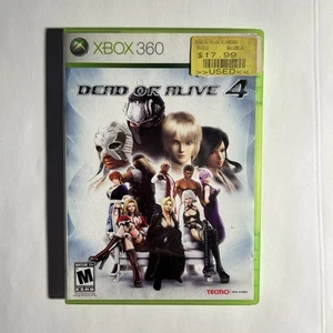 Dead or Alive 4 (Microsoft Xbox 360, 2005) OEM Case, Registration Card, Receipt - Picture 1 of 4