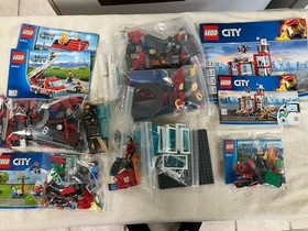 LEGO City Fire Lot: 60215, 60003, 60212, 6000 All 100% Complete w/ Instructions