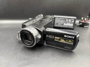 SONY HANDYCAM HDR-SR8E 100GB HDD Nightshot Video Camera Black - With Charger - Picture 1 of 17