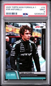 Kimi Antonelli 2025 Topps Now Formula 1 #14 First Topps Now Rookie RC PSA 9 - Bild 1 von 2