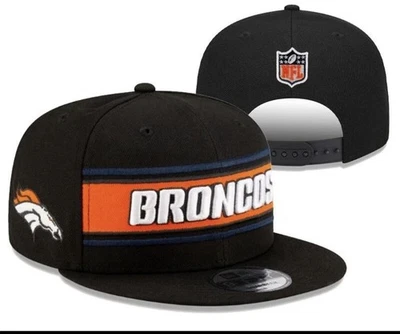 Denver Broncos NFL Para hombres Informal Exterior Ala Plana Sombrero Ajustable Nueva ERA ¡NUEVO! Foto 1 de 4