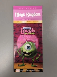 2008 Walt Disney World Park Map & Guide Magic Kingdom Monsters Inc. Laugh Floor - Picture 1 of 4