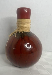 VTG Oil/Vinegar Infused Bulb Bottle Red Chili Peppers Wax Sealed 8" (C2) - Picture 1 of 9