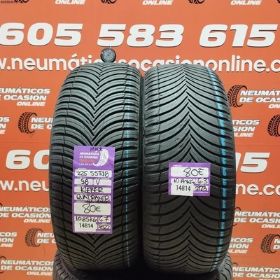 2X 225 55 R18 98V KLEBER QUADRAXER ALL SEASONS M+S* 6.7/6.3MM REF. 14814 - Bild 1 von 4