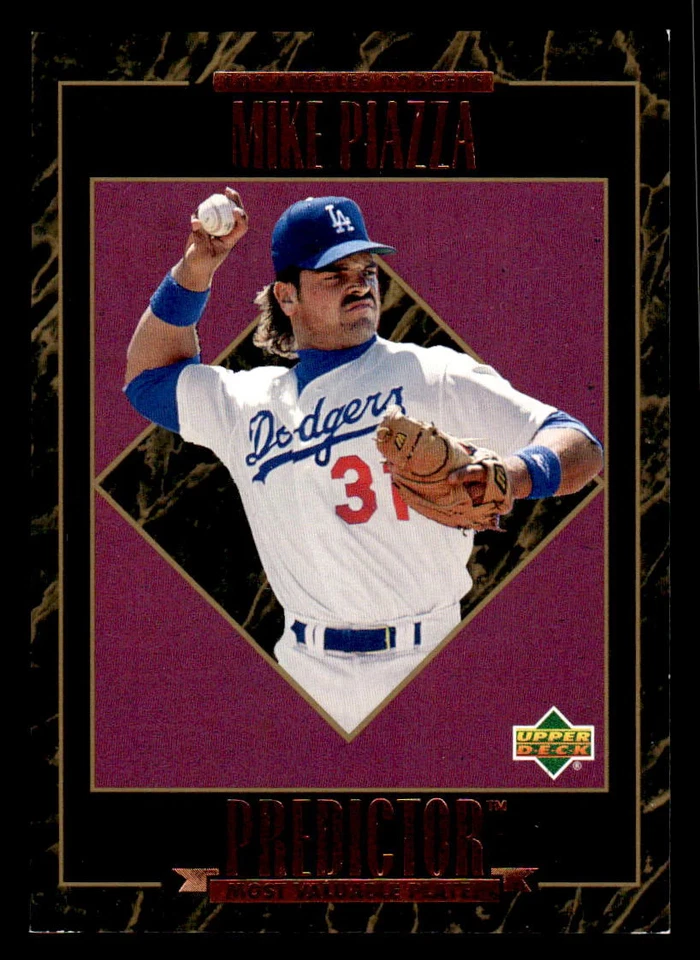 1995 UPPER DECK MIKE PIAZZA H8 PREDICTORS AWARD WINNERS LOS ANGELES DODGERS - Image 1 of 2