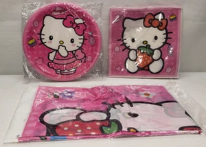 Hello Kitty Birthday Party Supplies 20 Plates 20 Napkins &Tablecloth - Picture 1 of 3