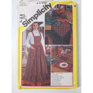 UNGESCHNITTENES Schnittmuster Weihnachten Tischläufer Tischsets Servietten Simplicity 6140 - Bild 1 von 4