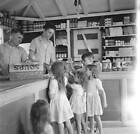 Local Children Buy Sweets In A Grocery Store 1946 Charlotte Amalie Old Photo