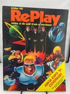 Replay Magazine Oct 1991 Issue Arcade Video Games AMOA 91 - Picture 1 of 1