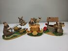 Lot Of 3 Charming Tails Fitz and Floyd Limited Edition Mouse Figurines