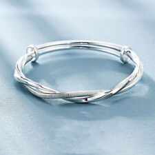 UK 925 Solid Sterling Silver Infinite Charm Bracelet Bangle Womens Gift with Box