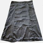 Indian Underskirt Stitched Satin Black Petticoat Sari Lining Saree Wear L-37"
