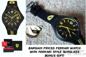 NEW Scuderia Ferrari 0830286 Carbon Fiber Pit Crew Silicone Rubber Mens Watch - Picture 1 of 12