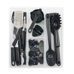 36 Piece Kitchen Gadget Set with Kitchen Cooking Utensils, Black - Picture 1 of 15