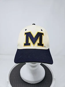 Vintage Michigan Wolverines Sports Specialties Script Wool Fitted Hat Size 7 1/8 - Picture 1 of 6