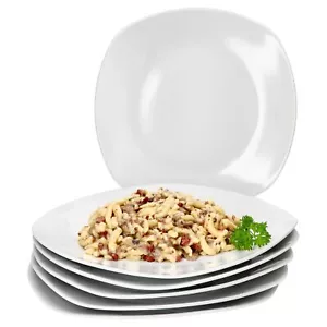 6er Set Lotta Speiseteller weiß Porzellan 6 Personen große Platte Ess-Teller - Bild 1 von 5