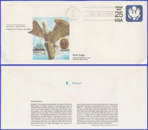 USA4 #UO77 U/A FLEETWOOD FDC Eagle - Picture 1 of 1