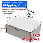 100 -  6x4x3 White Corrugated Shipping Mailer Packing Box Boxes 6 x 4 x 3