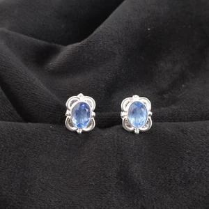 Tanzanite Gemstone 925 Sterling Silver Earring Handmade jewelry Earring Gift For - Picture 1 of 3