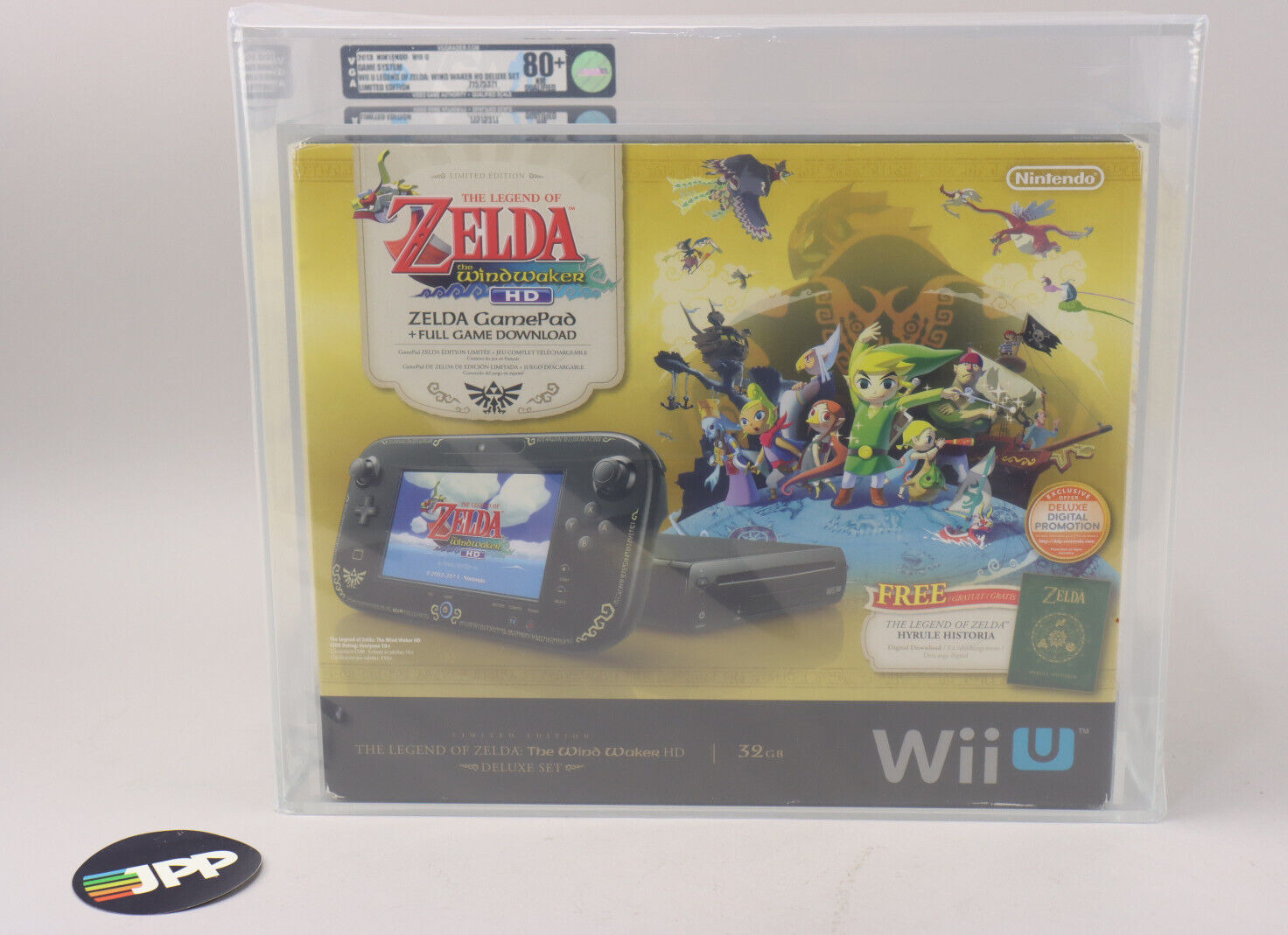 2013 Nintendo Wii U Legend of Zelda Wind Waker HD Deluxe Set VGA 80+ Qualified