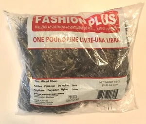 FASHION PLUS Mill-End Assortment Yarn - 1 LB - Brown Multi - Eyelash / Fun Fur - Picture 1 of 4