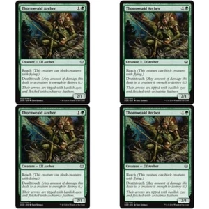 4 x THORNWEALD ARCHER NM Nissa vs Ob Nixilis MTG Green - Elf Archer Com - Picture 1 of 1
