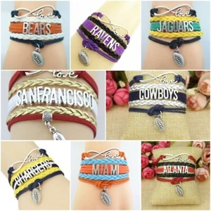 Nuevo brazalete de fútbol multiestilo Infinity Love Elige tu equipo envío gratuito - Imagen 1 de 45
