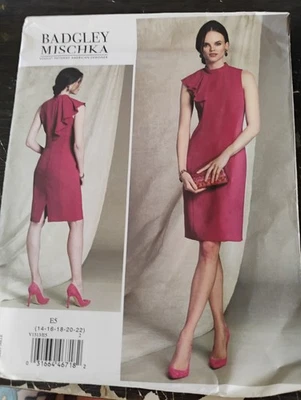 VOGUE PATTERNS BADGLEY MISCHKA V1513 MISSES' PETITE DRESS (SIZE 14-22) - Image 1 of 4