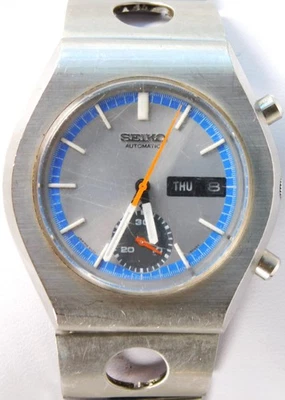 Reloj pulsera automático cronógrafo vintage Seiko 6139 8029 Rally Racer para hombre Foto 1 de 4