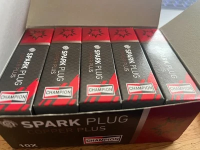 Caja de 10 BUJÍAS N4C Champion Copper Plus BSA A7 A10 C15 A50 A65 AJS Norton Foto 1 de 2