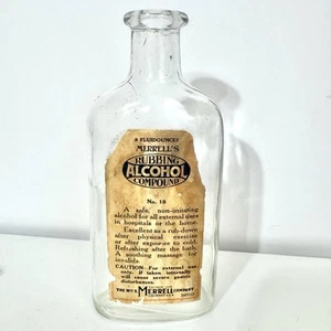 Botella compuesta de alcohol Merrells n.º 18 vintage 8 OZ - Imagen 1 de 5