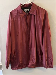 Naruto x Itachi Button Up Rain Jacket Primitive Men's SizeM  Dark Red OT - Picture 1 of 11