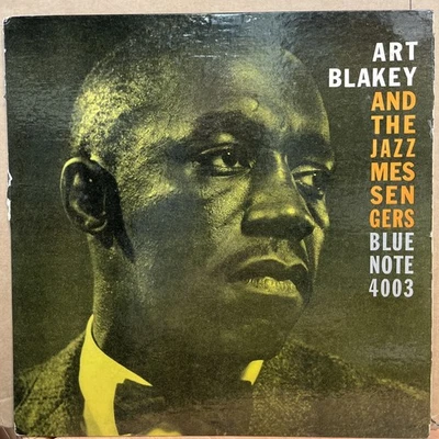Art Blakey & Jazz Messengers-Moanin', Blue Note LP BLP4003 47 W 63 DG RVG ear VG - Image 1 of 4