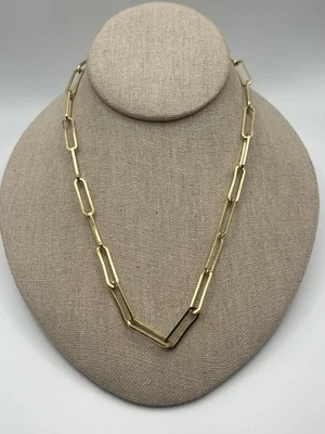 "Collar de cadena SUGARFIX BaubleBar sin níquel con clip en tono dorado, 16"" con 3"" de extensión" Foto 1 de 4