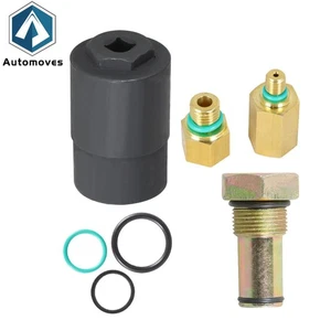 For 03-10 Ford Excursion IPR Valve Socket + Air Test Fitting +Fuel Rail Adapter - Foto 1 di 8