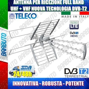KIT ANTENNA COMBO DIGITALE TERRESTRE LTE UHF+VHF 1 OUT 45 ELEMENTI GUADAGNO 17dB - Imagen 1 de 1