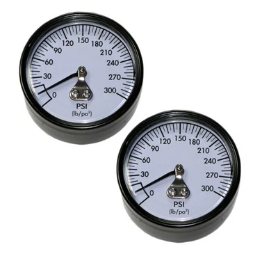 DeWalt D55146 Compressor Replacement Pressure Gauge (2 Pack) - A18885-2PK - Image 1 of 3