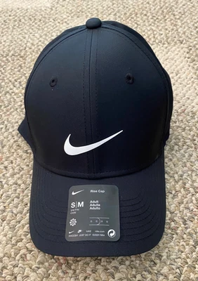 Nike Cap Hat Rise Structured Snapback Dri-FIT FB5623-010 Black Adult Unisex S/M - Image 1 of 3