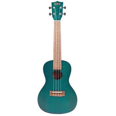 Kala Satin Blue Exotic Mahogany Concert Ukulele - Image 1 of 4