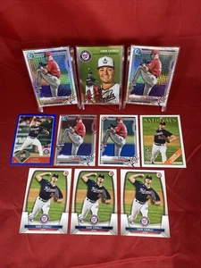 CADE CAVALLI SP RC Lot (10) MOJO Bowman CHROME Baseball BLUE Card MLB NATIONALS - Picture 1 of 12