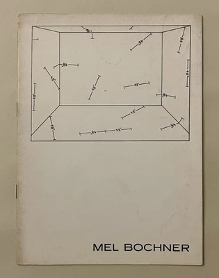 Mel Bochner artist's book / exhibition catalog, 1970, Milan, modern art, illustr Foto 1 de 4