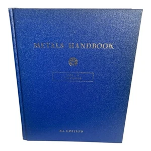 Metals Handbook Vol. 4 Forming 8th Edition 1969 American Society For Metals Book - Picture 1 of 5