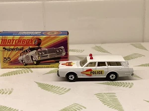 Original Vintage Matchbox Superfast  #55 Mercury Police Car. 1971 MIB. Brand New - Picture 1 of 8