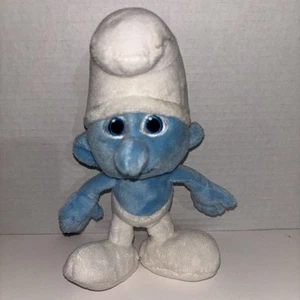 The Smurfs 2013 JAKKS Pacific Clumsy Smurf 8" Plush & Beans - Picture 1 of 5