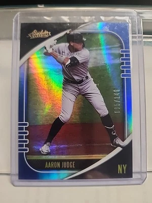 2021 Panini Absolute #27 Aaron Judge Spectrum Blue #/149 - Image 1 of 3