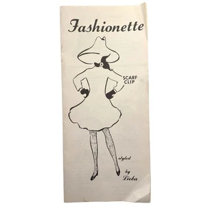 Fabelhafte Fashionette by Lieba Schal Clip Mode Broschüre Prospekt 60er VINTAGE - Bild 1 von 5
