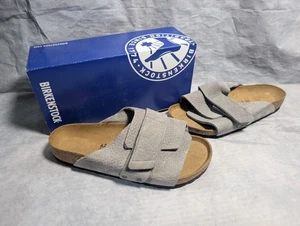 Birkenstock Kyoto Gris Nubuck Textil Talla UK 8 Hombres Nuevo Con Caja  - Imagen 1 de 7