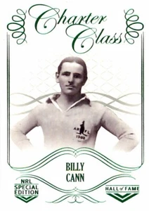 2018 SOUTH SYDNEY RABBITOHS NRL Card BILLY CANN Glory Charter Class - Picture 1 of 2