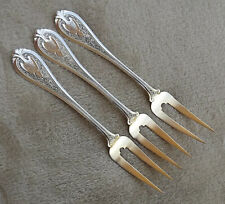  Florentine by Wendt 5 7/8" Sterling fruit fork(s) 1 of 6 mono W vermeil NICE