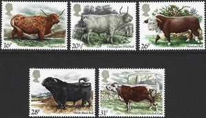 Sg 1240/1244 1984 ganado británico MNH - Imagen 1 de 2